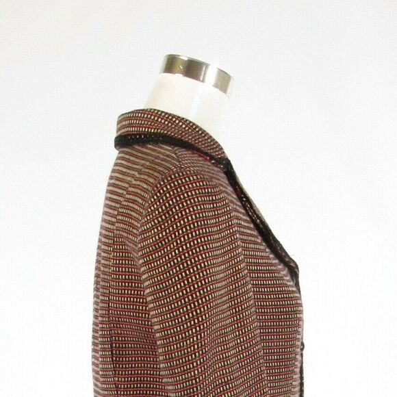 Perry Ellis red white plaid jacket 8 - Picture 6 of 8